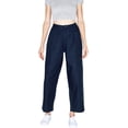 thumbnail image 1 of American Apparel Women's Twill Pleated Pant, Navy, 24W/27L, 1 of 6