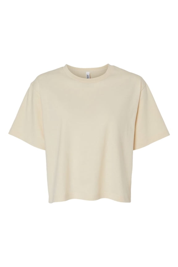 - Women's Fine Jersey Boxy Tee - 102 - Creme - Size: M