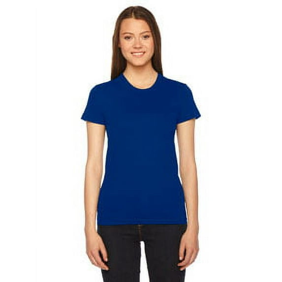 American Apparel Womens Fine Jersey Short-Sleeve T-Shirt (2102) -LAPIS -2XL