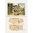 thumbnail image 1 of American Architecture of the Victorian Period with an illustration of the home's exterior and a two floor architectural plan and layout Poster Print by unknown (24 x 36), 1 of 1
