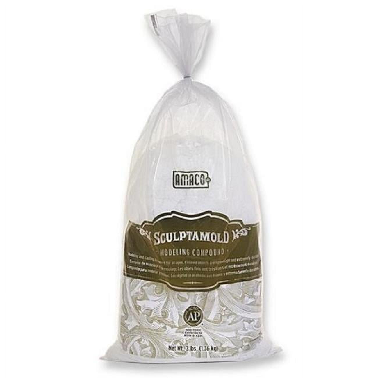 American Art Clay Amaco Sculptamold Modeling Compound, 50 lbs, White