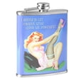 thumbnail image 1 of American Art Decor 8 oz Liquor Flask – I Refuse Common Sense Stainless Steel Hip Flask – Novelty Flask, Funny Flask for Men and Women (5.5" x 4" x 1.25"), 1 of 7