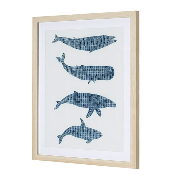 American Art Decor A Pod Framed Mosaic Wall Decor - 16" x 20"