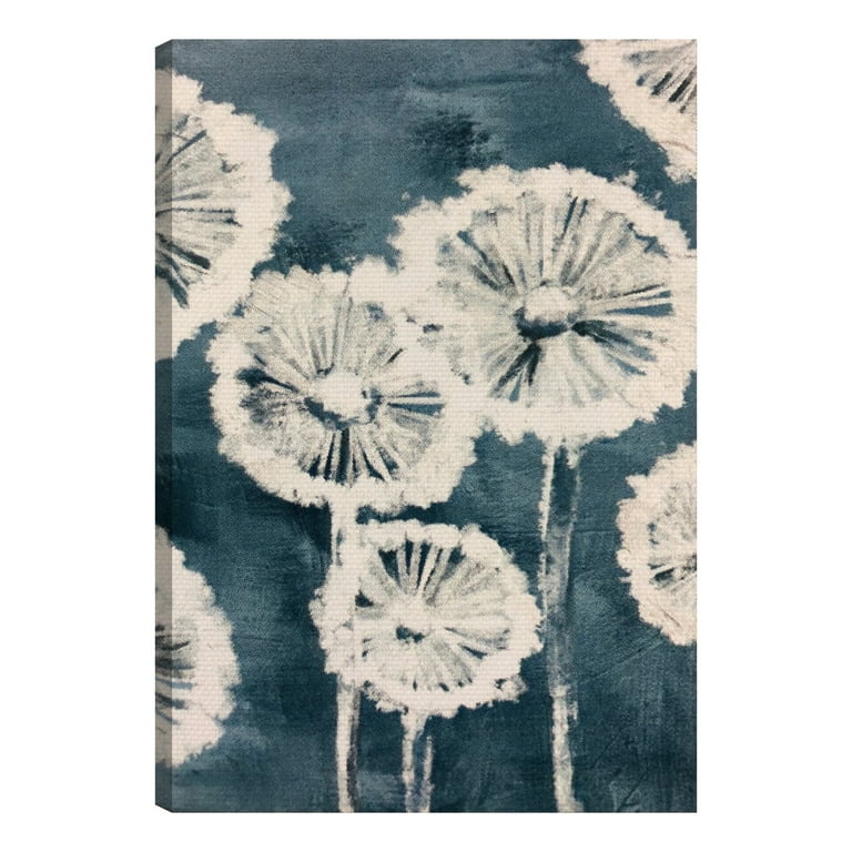 American Art Decor Abstract Dandelion Outdoor Canvas Art Decor Print |  Large Decorative Wall Mount Painting | Waterproof - 28 x 40 inch