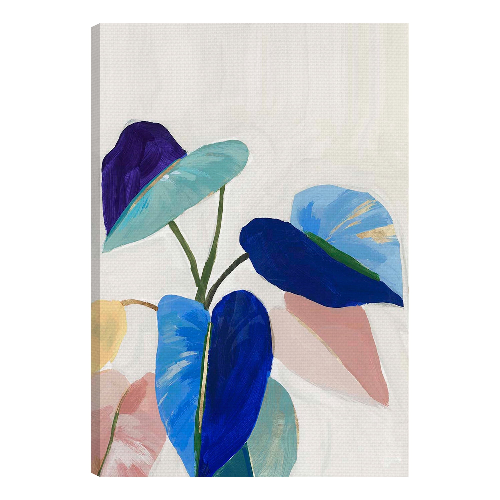 American Art Decor Abstract Tropical Plants Outdoor Canvas Art Decor Print | Large Decorative Wall Mount Painting | Waterproof - 28 x 40 inch