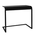 thumbnail image 1 of American Art Decor Black Mobile, Portable, & Compact Home Office C-Shaped Desk, 1 of 7