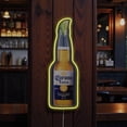 thumbnail image 1 of American Art Decor Classic Cerveza Corona Extra Bottle LED Plaque Sign - Retro Bottle Lighted Wall Decor for Man Cave, Garage, Bar & Game Room - Yellow Neon-Style Beer Sign, 1 of 7