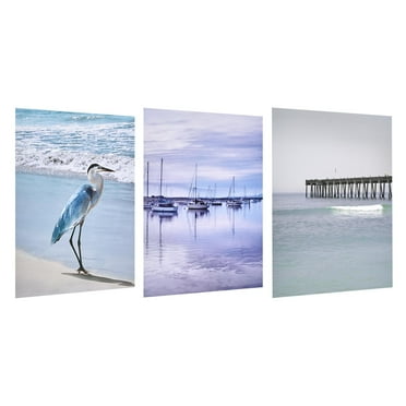 American Art Decor Coastal 8" x 10" 3-Piece Print Set