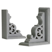 American Art Decor Decorative Heavy Duty Wood Bookends for Books/CDs/Vinyls/Magazines for Living Room, Bathroom, Bedroom, & Office - Home, Wall Decor & Shelf Accents - Natural, Set of 2