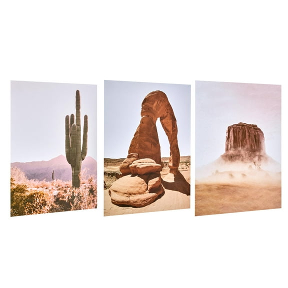 American Art Decor Desert 8" x 10" 3-Piece Print Set