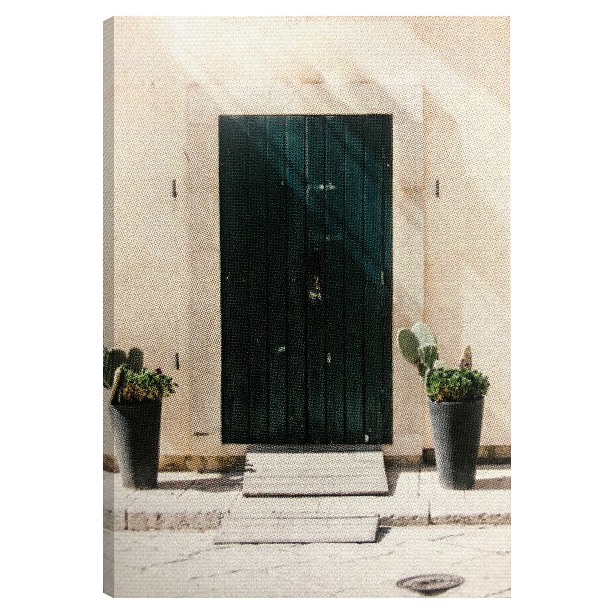 American Art Decor Desert Door Photo Outdoor Canvas Art Decor Print | Large Decorative Wall Mount Painting | Waterproof - 28 x 40 inch