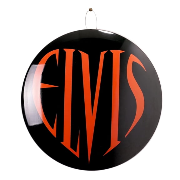 American Art Decor Distressed Elvis Dome Metal Sign - 15.5"