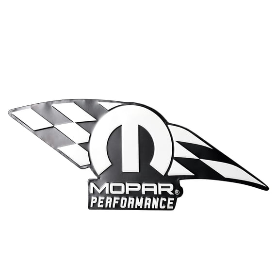 American Art Decor Distressed Mopar Performance Embossed Shaped Metal Sign - 9" x 24.25"