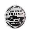 thumbnail image 1 of American Art Decor Distressed Surf Rated 4X4 Dome Metal Sign - 15.5", 1 of 6