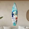 thumbnail image 1 of American Art Decor Dogtown Collage Surfboard Plaque Wall Sign - 15" x 59.625", 1 of 6
