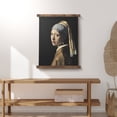 thumbnail image 1 of American Art Decor Girl with a Pearl Earring by Johannes Vermeer Tapestry Vintage Hanging Canvas Wall Art | Baroque Dutch Golden Age Painting for Living Room, Dining, Hallway, or Gallery, 1 of 9