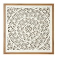 thumbnail image 1 of American Art Decor Handmade Framed Natural Rice Paper and Linen Wall Decor , Brown/White - 23.5" x 23.5", 1 of 6