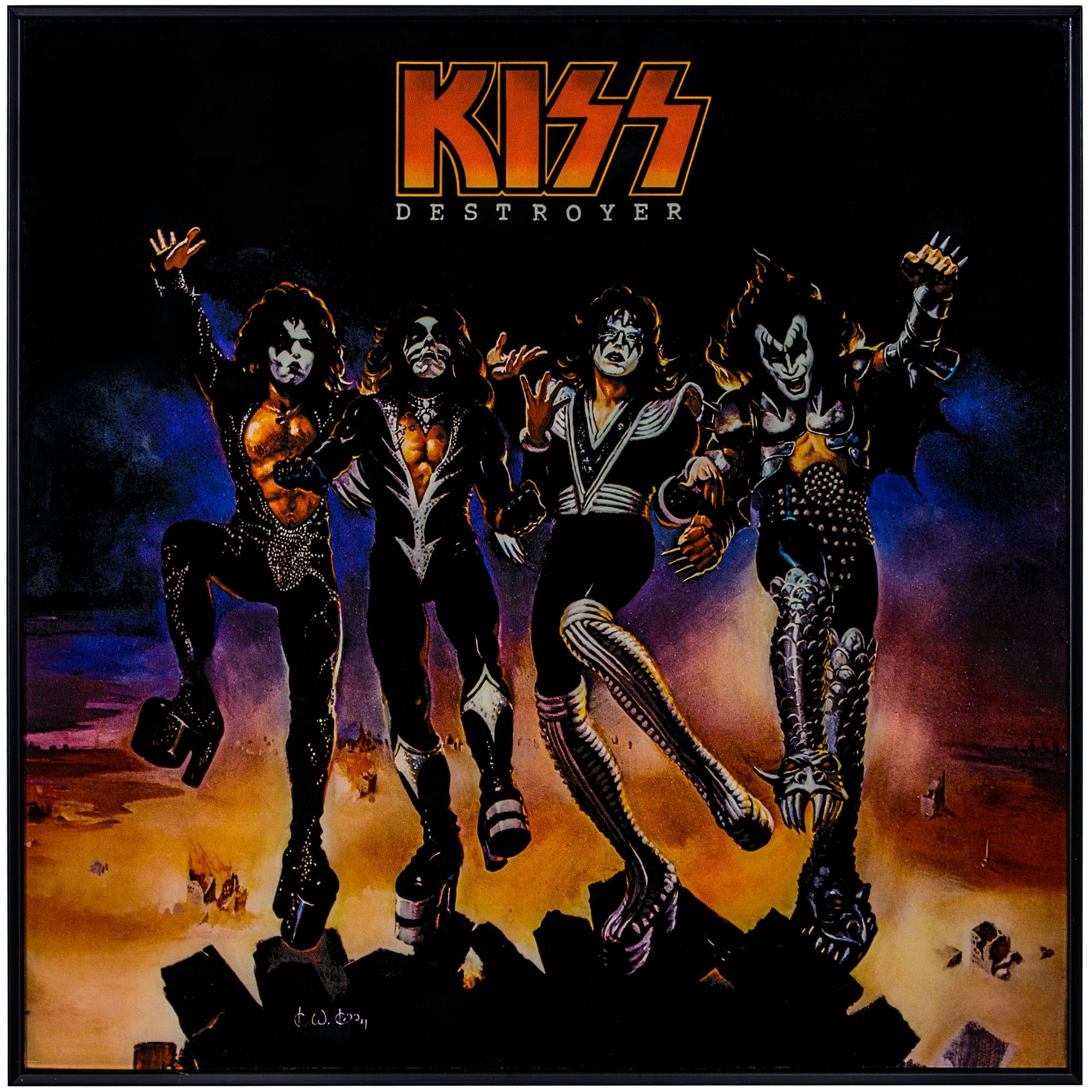 American Art Decor KISS "Destroyer" Framed Album Cover