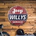 thumbnail image 1 of American Art Decor Jeeps Willy's Metal Sign 30" - Vintage Wall Art for Garage & Game Room, 1 of 9