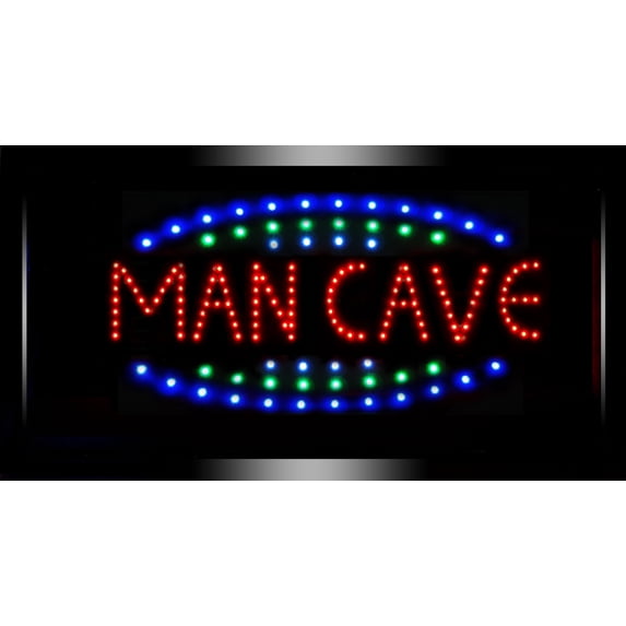 American Art Decor Man Cave Framed Flashing Marquee LED Signs
