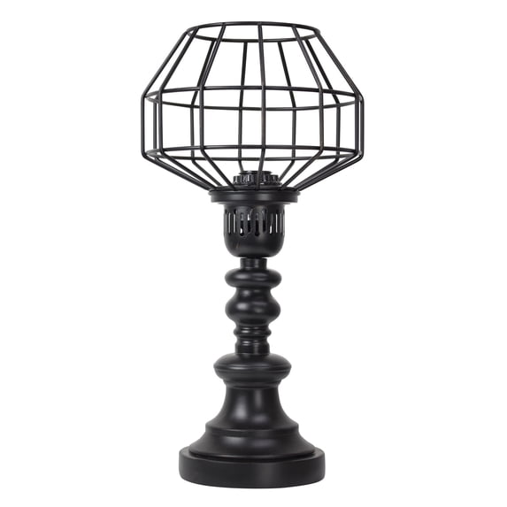American Art Decor Metal Caged Wire Table Lamp 18"