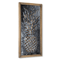thumbnail image 1 of American Art Decor Metal Framed Pineapple Wooden Art, 1 of 7