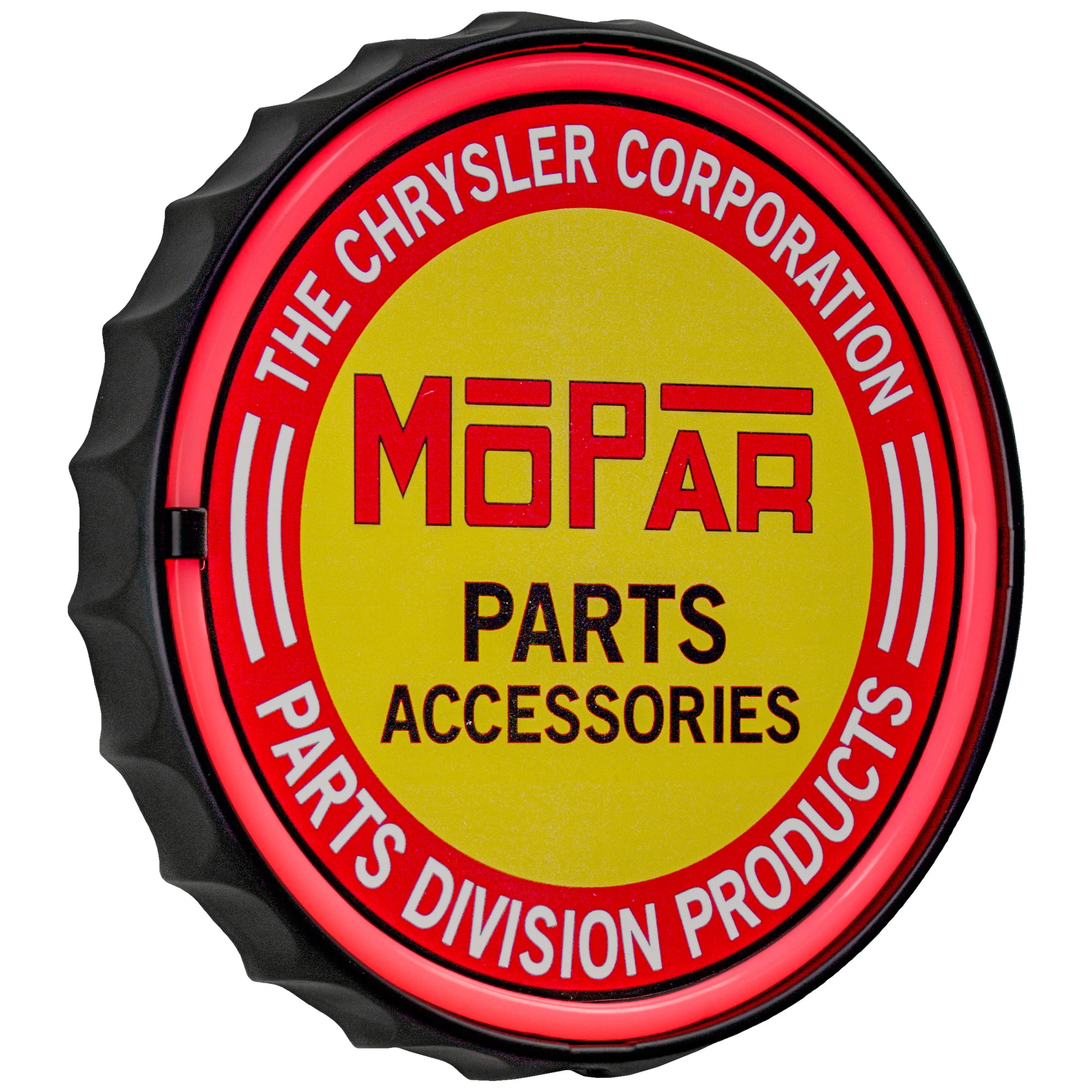 Mopar Chrysler Parts Accessories Red Yellow LED Neon Sign