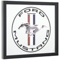 thumbnail image 1 of American Art Decor Officially Licensed Ford Mustang Framed Printed Accent Mirror for Man Cave, Bar, Garage (13.5" x 15.5"), 1 of 5