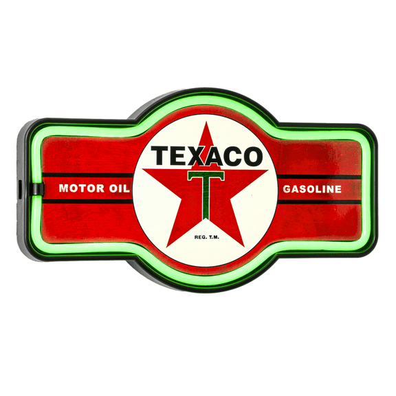 American Art Decor Officially Licensed Texaco LED Marquee Sign - 17.25" x 1.50" x 9.50"