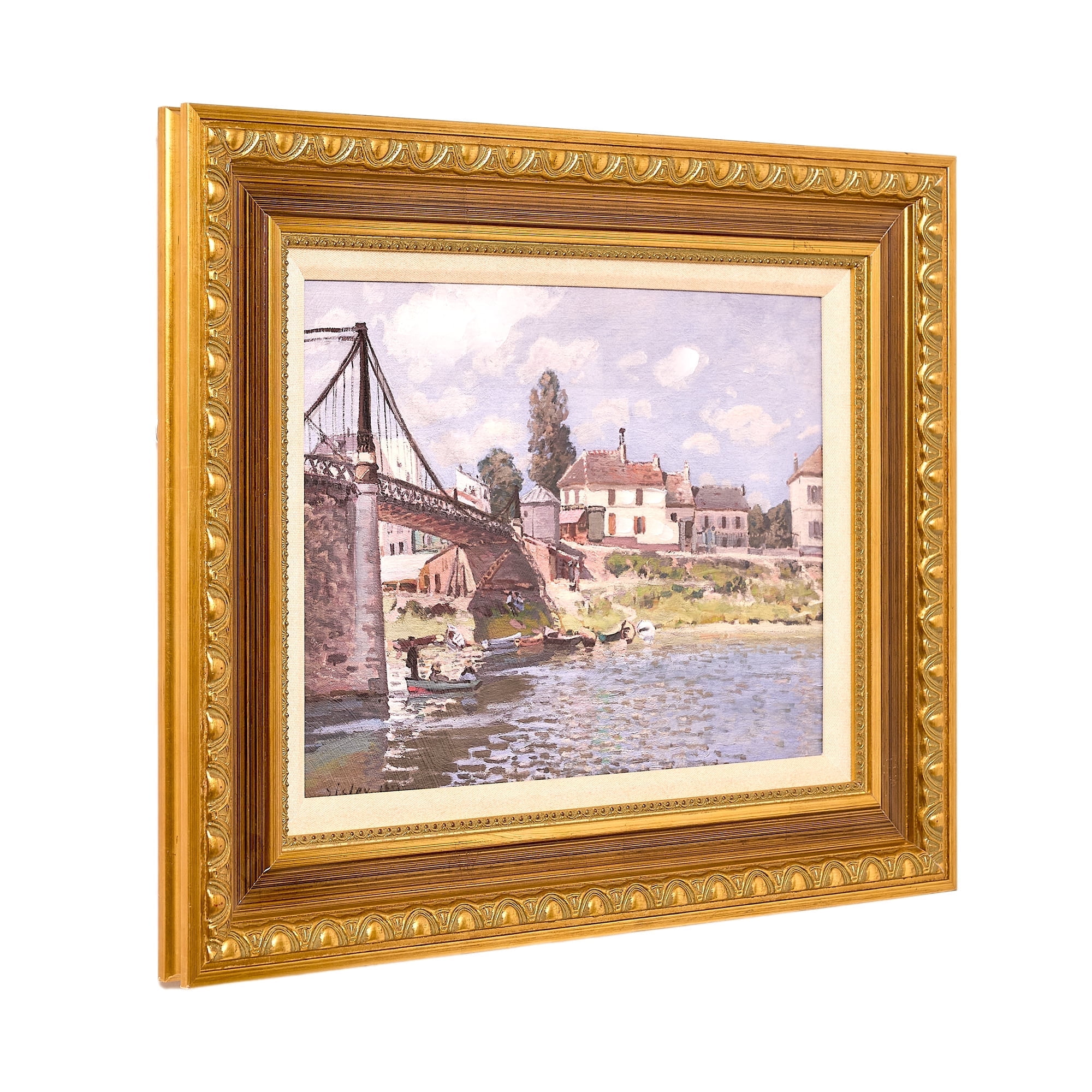 Vincent Van Gogh Ornate Framed Canvas Print in Gold Frame