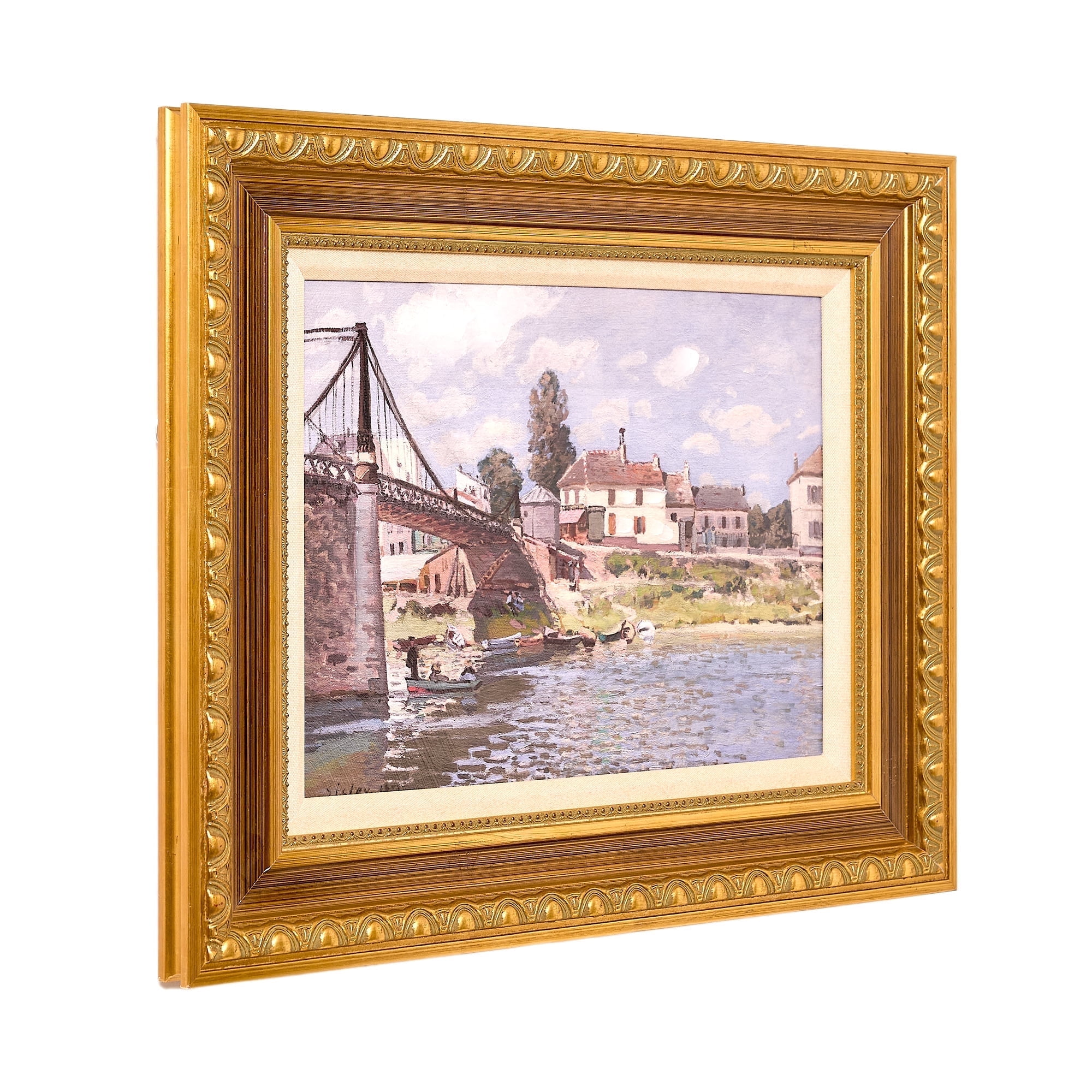 Vincent Van Gogh Ornate Framed Canvas Print in Gold Frame