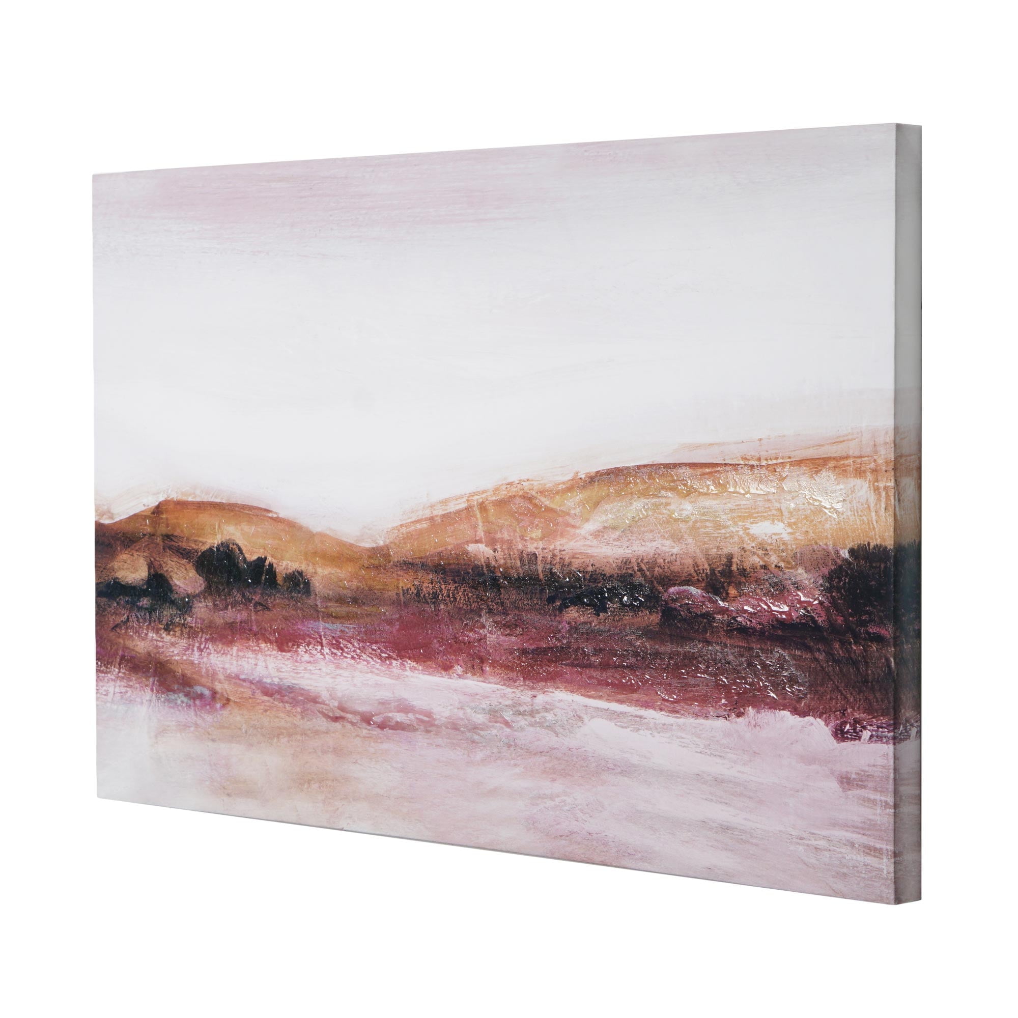 American Art Decor Redland Abstract Embellished Textured Impasto Canvas Wall Art Painting Print for Living Room, Bedroom, Kitchen, Home Office, Dining & Guest Room - 24"x36"