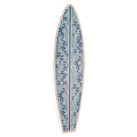 American Art Decor Kona Coast by Reyn Spooner 50th State Waves Surfboard Plaque - 8" x 24"