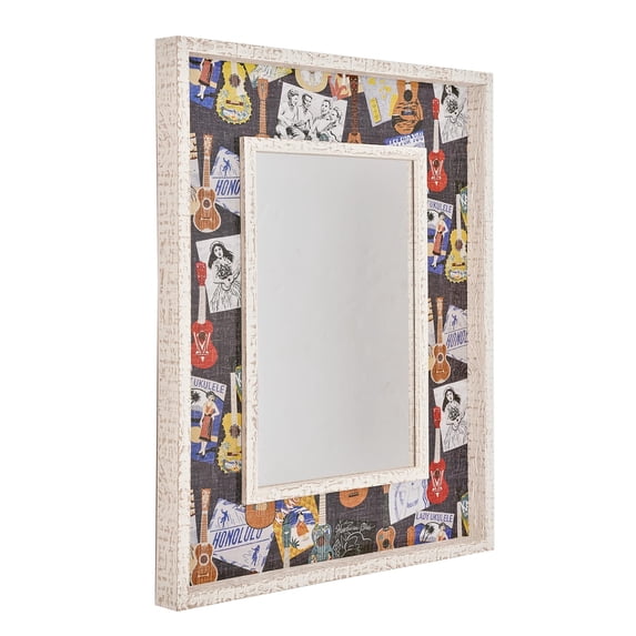 American Art Decor Kona Coast by Reyn Spooner Don's Collection Double Frame Mirror w/Lacquer - 22" x 28"