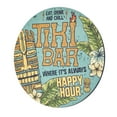 thumbnail image 1 of American Art Decor Tiki Bar Round MDF Wall Plaque - 20" x 20" x 0.35", 1 of 6