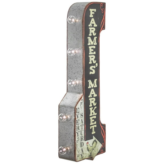 American Art Decor Vintage Metal LED Sign