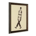 thumbnail image 1 of American Art Decor Walking Vodka Printed Glass Framed Wall Decor 12"x15"-1.25", 1 of 6