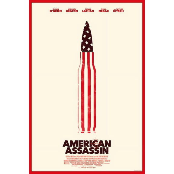 American Assassin Movie Poster 24In x 36In Art Poster 24x36 Multi-Color Square Adults Best Posters