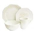 thumbnail image 1 of American Atelier Bianca Medallion White Ceramic 16-Piece Dinnerware Set, 1 of 2