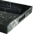 thumbnail image 1 of MARBLE SWIRL BLACK/WHITE RECT TRAY, 1 of 4