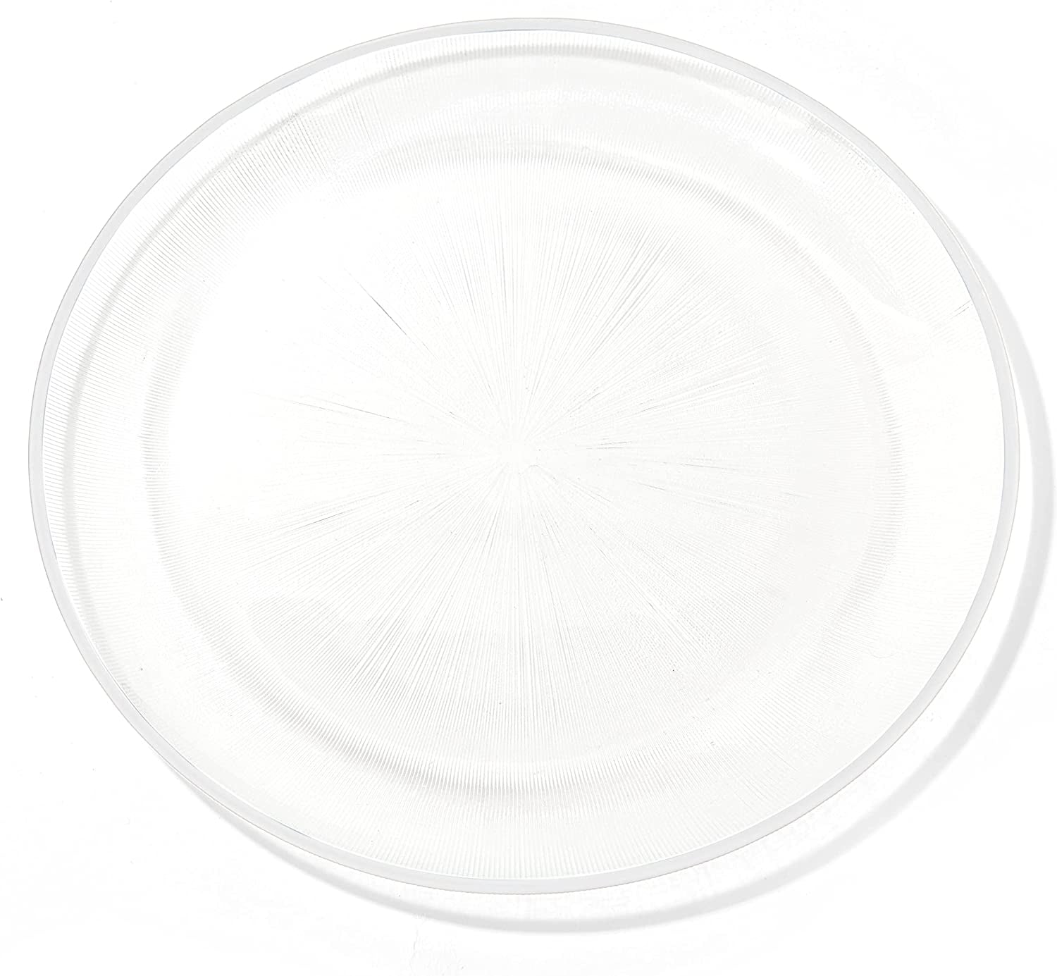 American Atelier, Clear, Round, Elite Decorative Glass Charger Plate