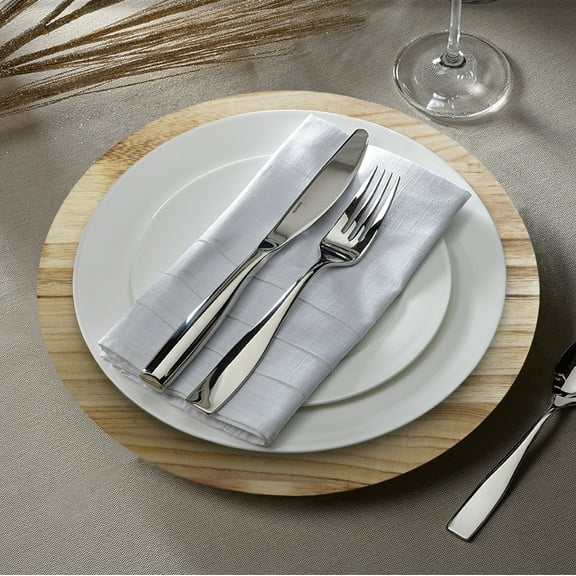 American Atelier Natural Fired Wooden 13 Under Plate