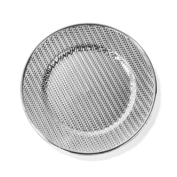 AUBREY SILVER ELECTROPLATED CHARGER SET/4 13"D