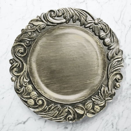 SILVER CHARGER PLATE 14"