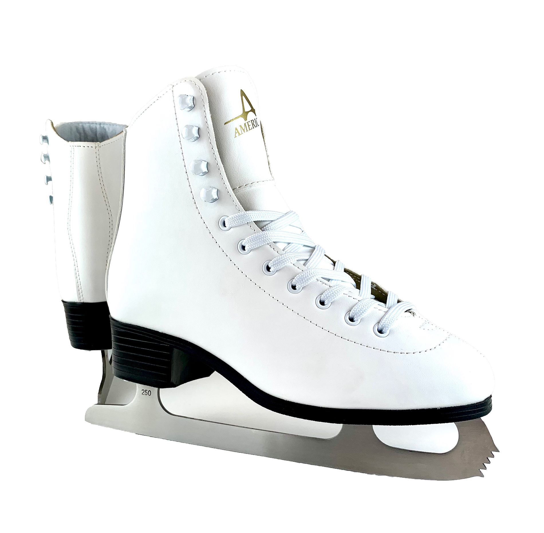 American Athletic Women's Tricot-Lined Ice Skates, Size 8 - image 1 of 5