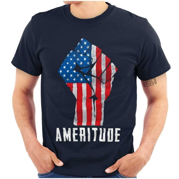 American Attitude Rebel Patriot Men's Graphic T Shirt Tees Brisco Brands L