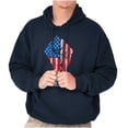 thumbnail image 1 of American Attitude Rebel Patriot Unisex Plus Fleece Graphic Hoodie Brisco Brands 4X, 1 of 6