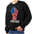 thumbnail image 1 of American Attitude Rebel Patriot Unisex Plus Fleece Graphic Sweatshirt Brisco Brands 2X, 1 of 6