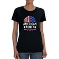 thumbnail image 1 of American Aunty T-Shirt Women -Image by Shutterstock, Female x-Large, 1 of 4