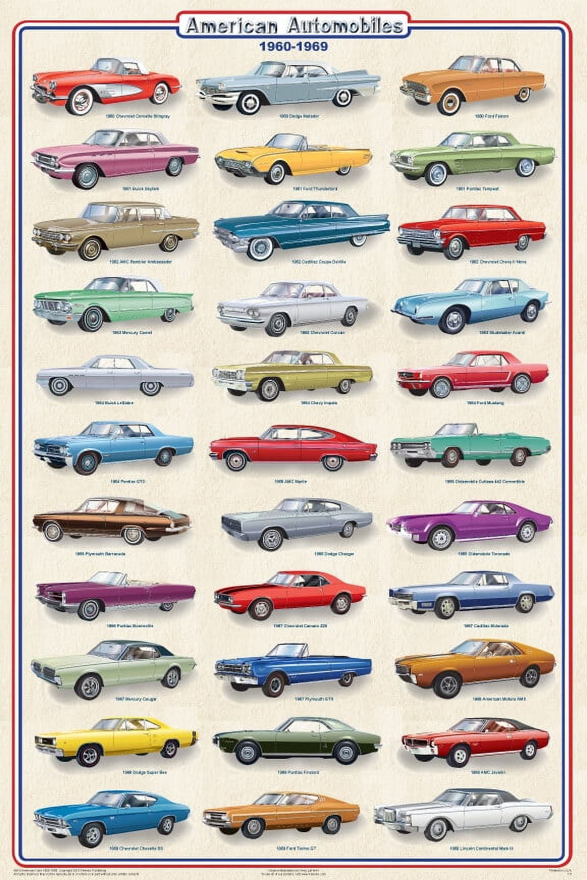 American Automobiles 1960-1969 Educational Car Jamaica | Ubuy